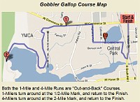 2014 Milford Gobbler Gallop 4M Map 2